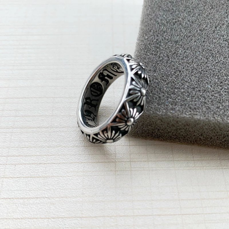 Design Tribal Pattern Silver Ring Jewelry - 11