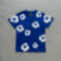 Blue all-over printed t-shirt