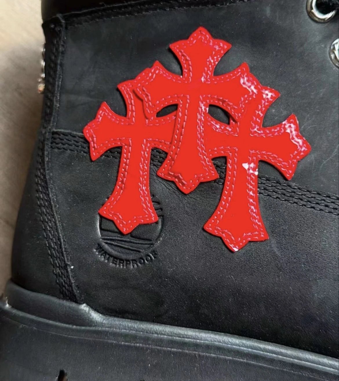 Chrome Hearts x Timberland Red Cross Boots Martin Boots