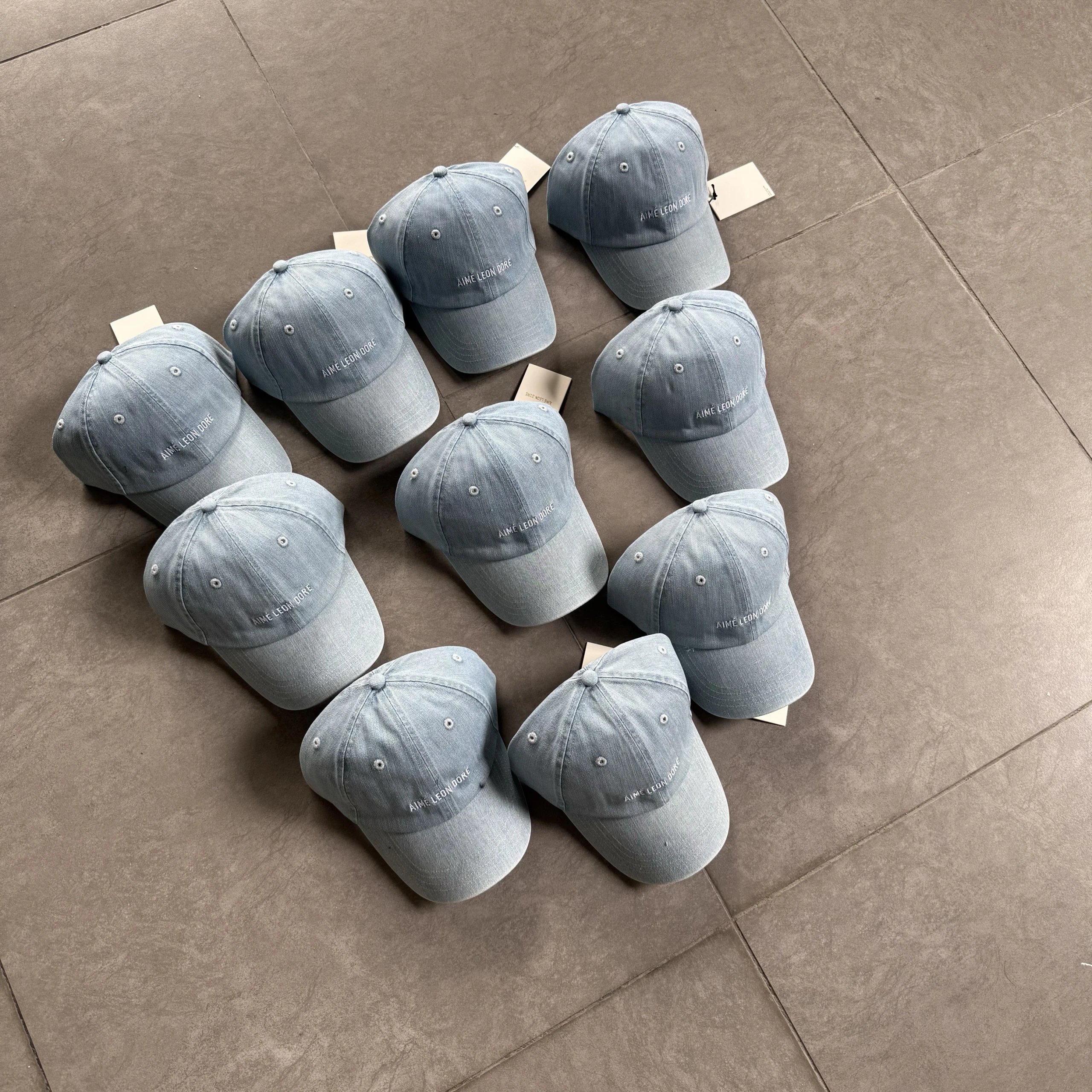 Aime Leon Dore Core Denim Logo Hat Denim Embroidered · 5