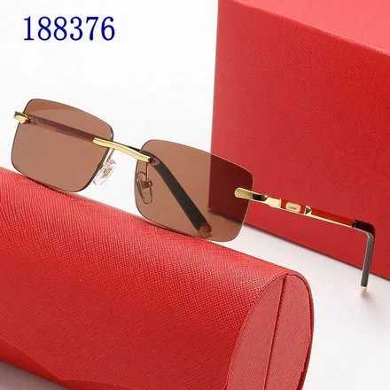 Design Rimless Optical Glasses with Red Case Eyewear - 10