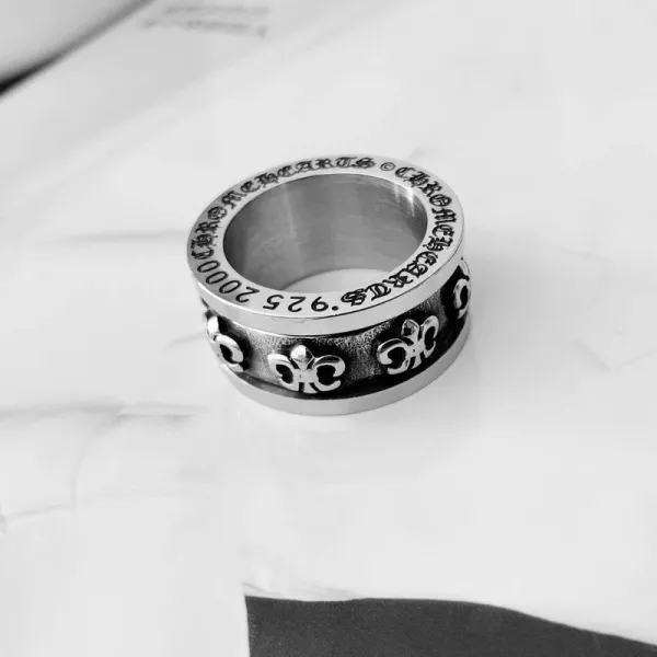 Design Fleur-de-Lis Silver Ring Jewelry - 2