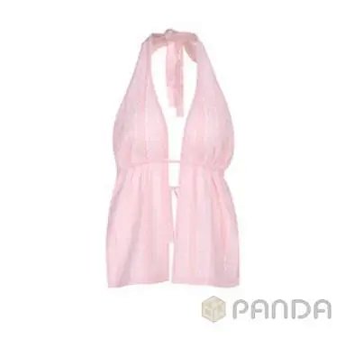 Hollowed-out backless halter top: seller detail photo 2