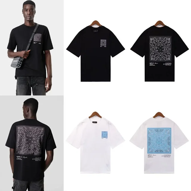 AMIRI T-Shirts Logo Print Crewneck T-Shirt product detail image 12