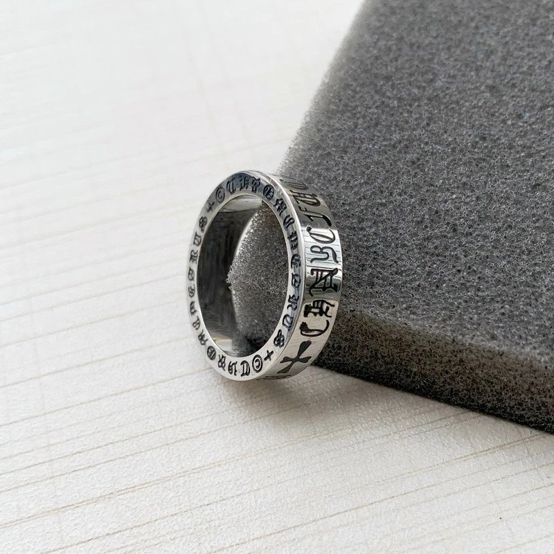 Design Tribal Pattern Silver Ring Jewelry - 2