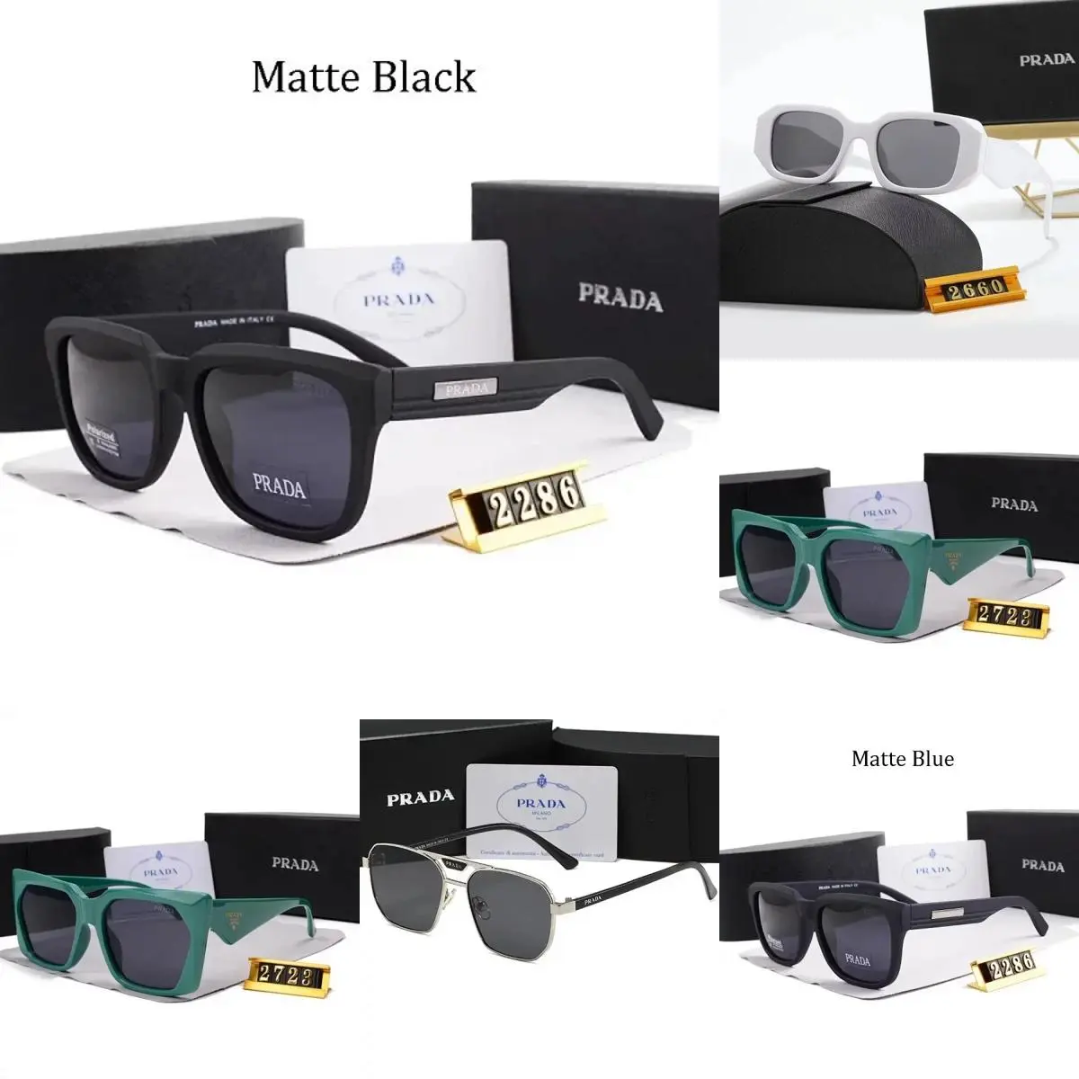 A Collection of Prada-Style Sunglasses