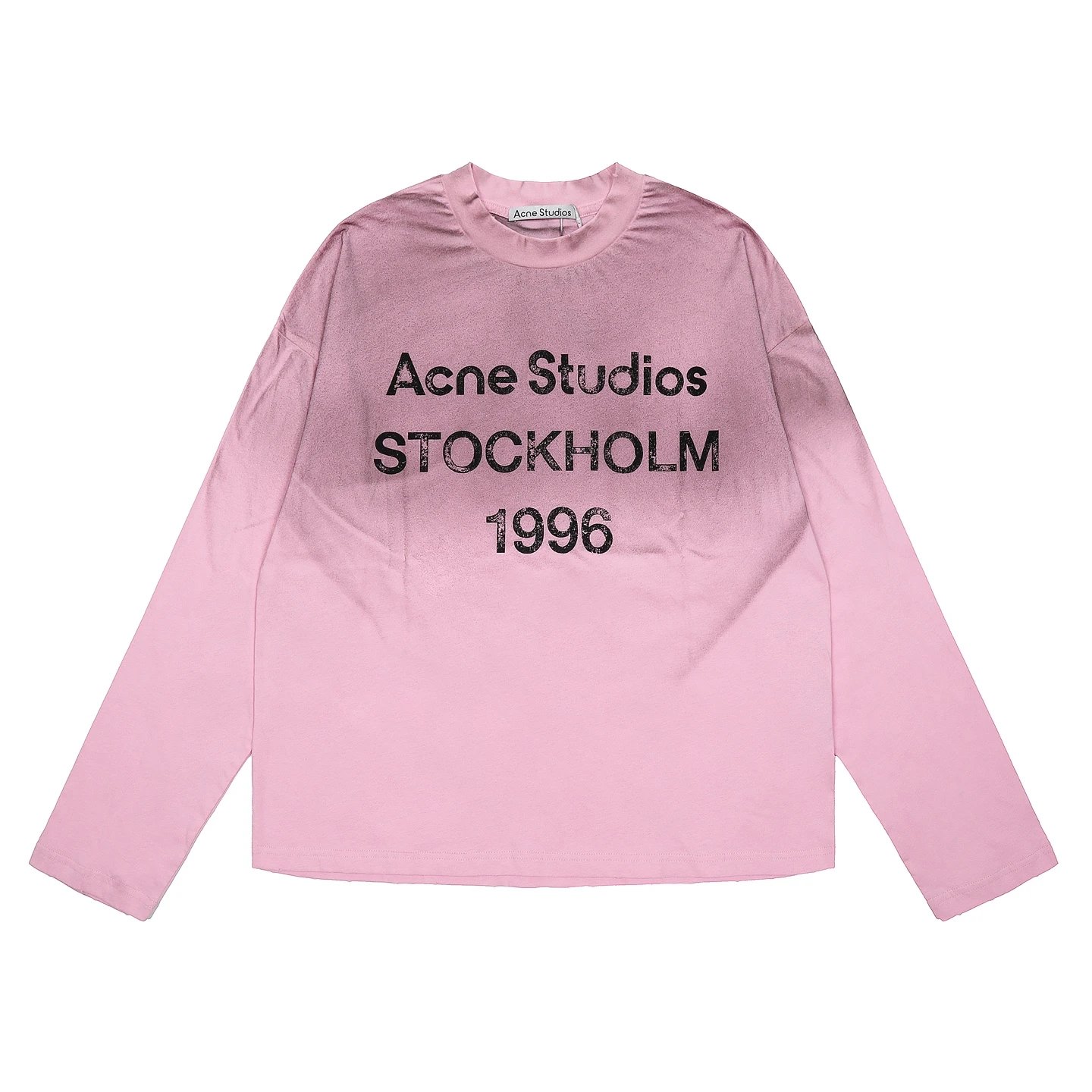 Acne Studios Acne Studios Pink Stockholm 1996 Long Sleeve T-Shirt Pink