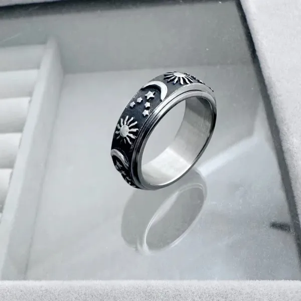 Design Fleur-de-Lis Silver Ring Jewelry - 7