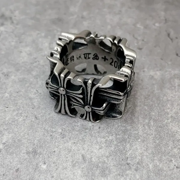 Design Fleur-de-Lis Silver Ring Jewelry - 15