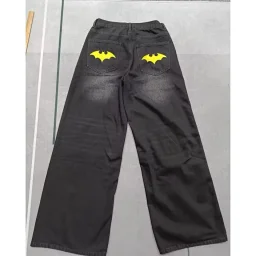 thumbnail for European and American High Street Jeans Y2K Hip-Hop Loose Men's Street Straight Wide-Leg Casual Trousers Baggy Jeans