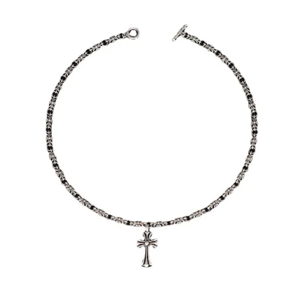 Chrome Hearts Cross Pendant Necklace Silver Jewelry - 5