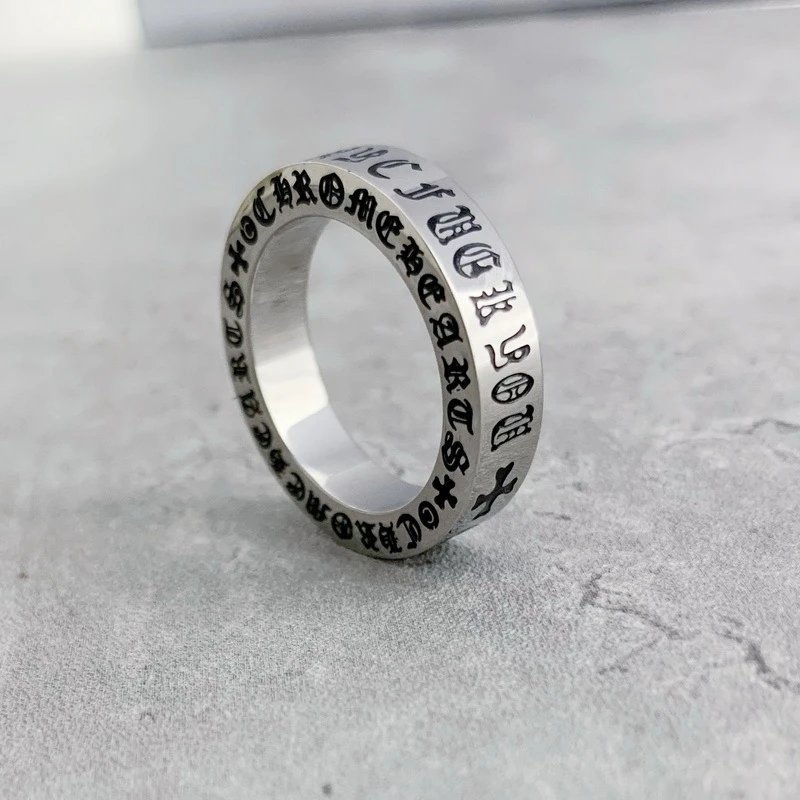 Chrome Hearts Silver Cross Motif Ring Set Jewelry - 2