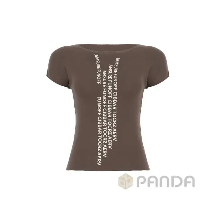 Tight round neck in English T-Shirt