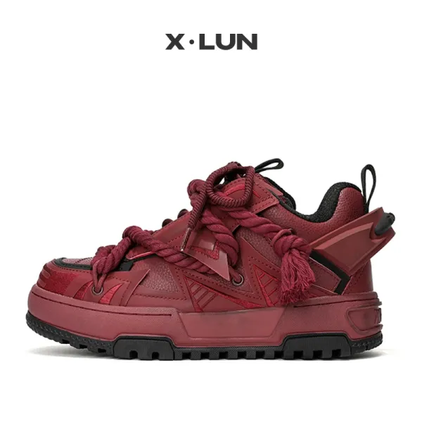 Design X·LUN Chunky Sneakers Red Rope Detail Sneakers Chunky Sneakers - 1