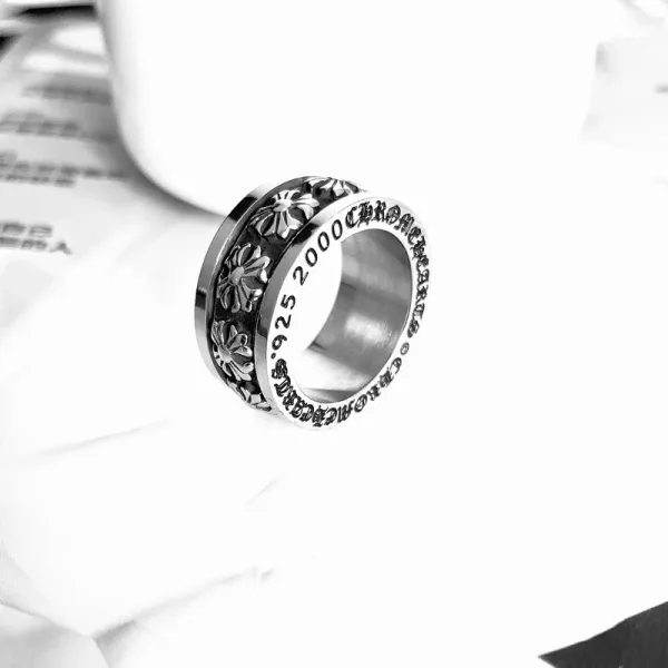 Chrome Hearts Daisy Spinner Ring Silver Jewelry - 1