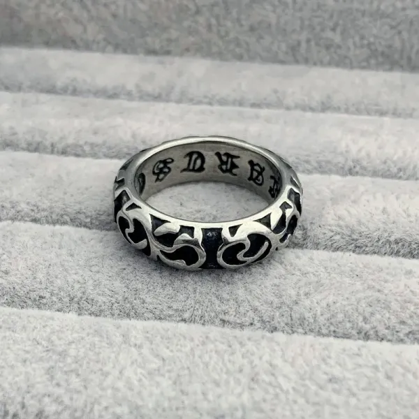 Chrome Hearts Scrollwork Ring Silver Jewelry - 1