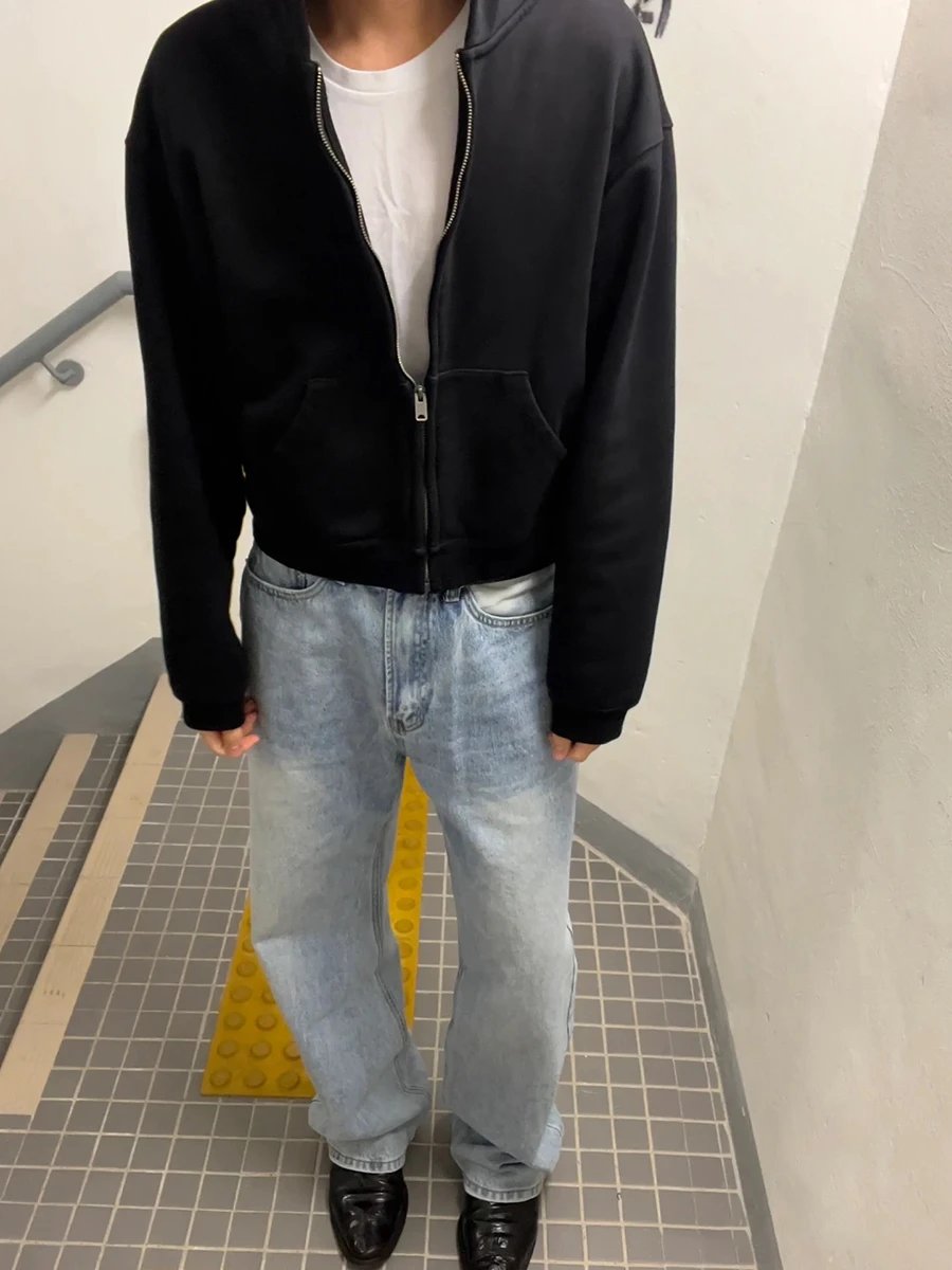 Street Kanye Solid Heavyweight Hooded · 6