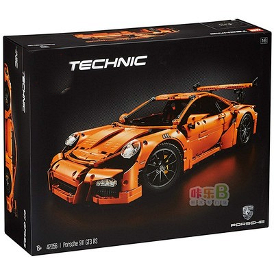 China 42056 Technology Mechanical Set Super Sports Car Racing Orange Porsche 911Gt3 Building Block Toy