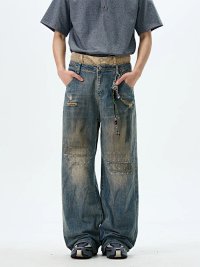 No Name Black Double Waist Jeans — seller photo 3