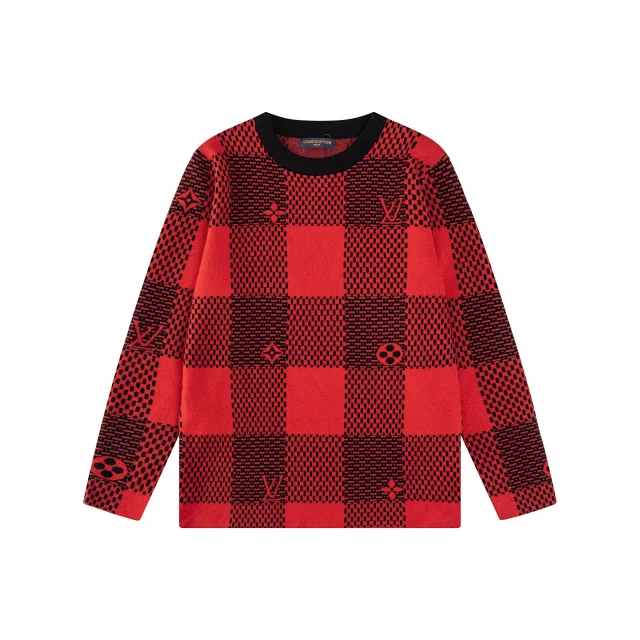 Louis Vuitton Knitwear Crewneck logo knit sweater product detail image 6