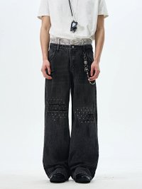 No Name Black Double Waist Jeans — seller photo 5