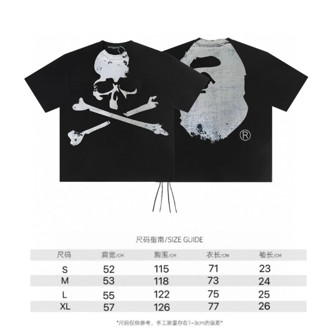 Black [White Skull Print]