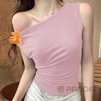 Off-the-shoulder short-sleeved shirt — seller photo 9