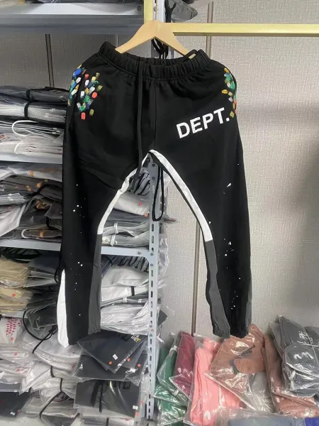 Gallery Dept. Paint Splatter Sweatpants Black - 1