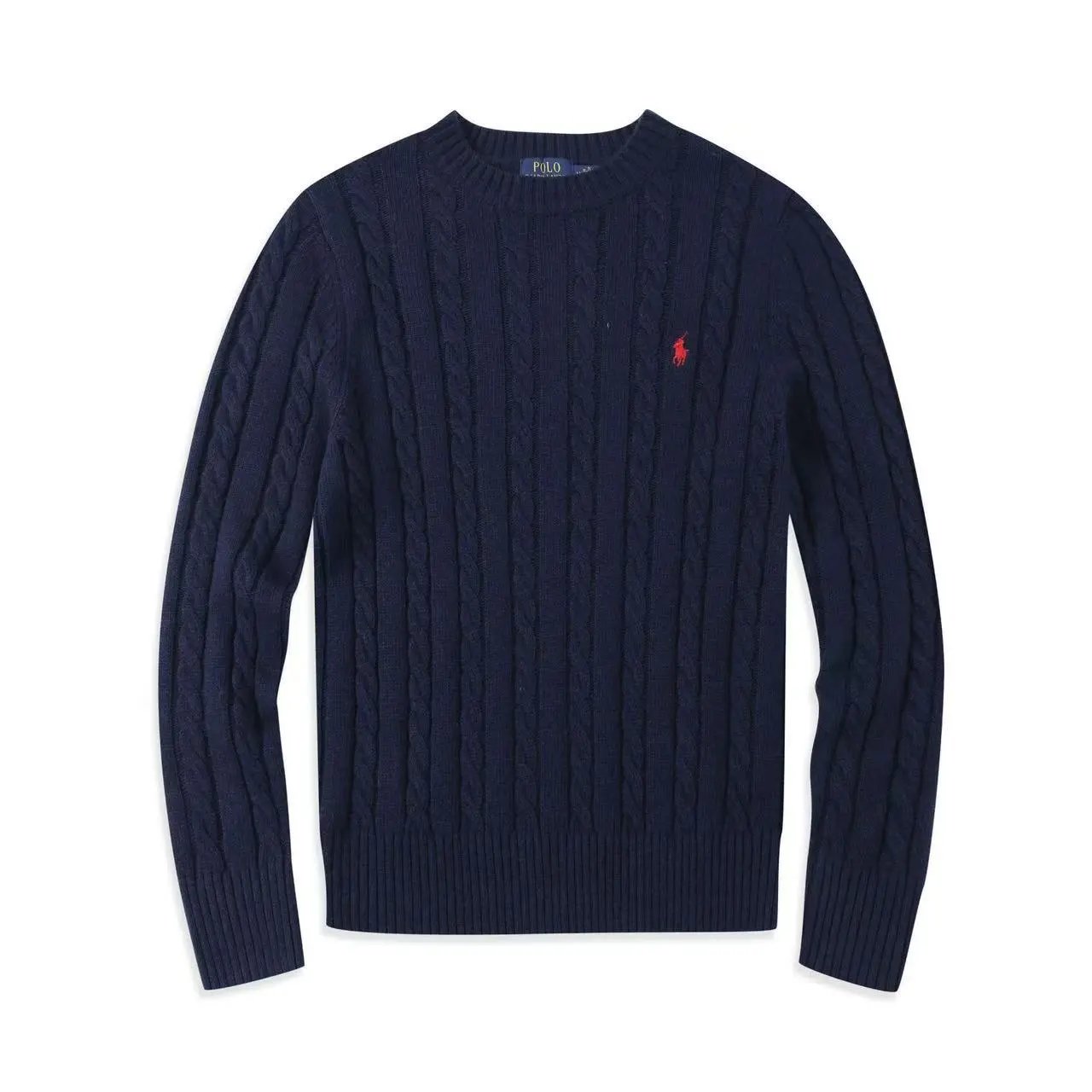 Navy blue sweater (little red horse)