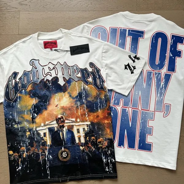 Godspeed Out Of Many, One Multicolor Graphic T-Shirt - 16