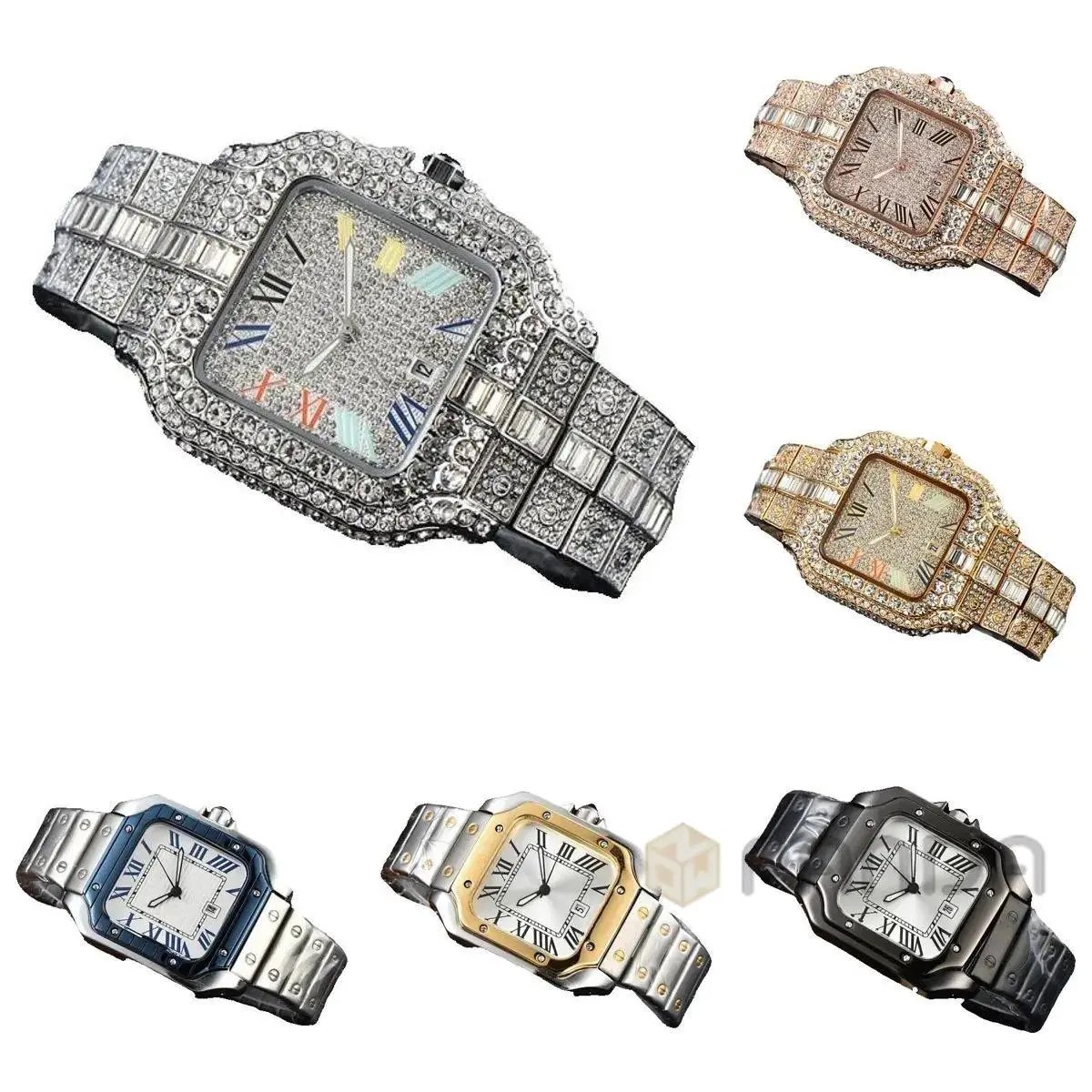 High-Quality Fashionable Luxurious Versatile Square Mechanical Watch