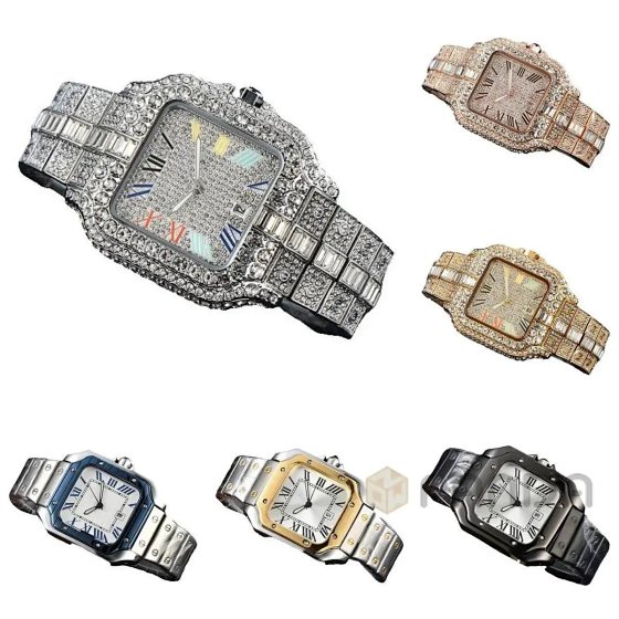 High-Quality Fashionable Luxurious Versatile Square Mechanical Watch