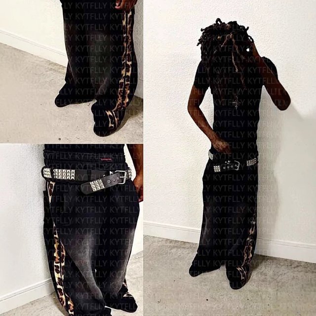 Eyehategarments Cheetah Print Sweats: seller detail photo 2