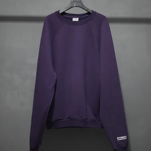 Design Unskinny Logo Print Purple Hoodie - 2