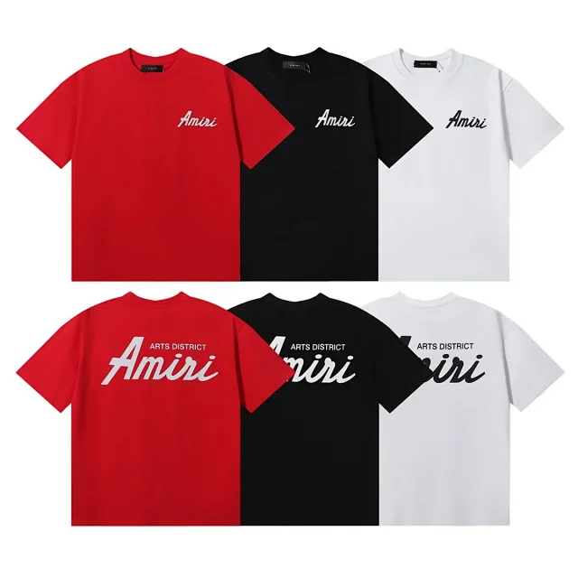 AMIRI T-Shirts Logo Print Crewneck T-Shirt product detail image 11