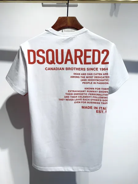 Dsquared2 Splatter Print Logo T-Shirt Black and White - 13