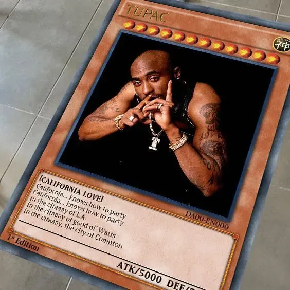 Design Tupac 'California Love' Yu-Gi-Oh! Card Collectible Accessories - 1