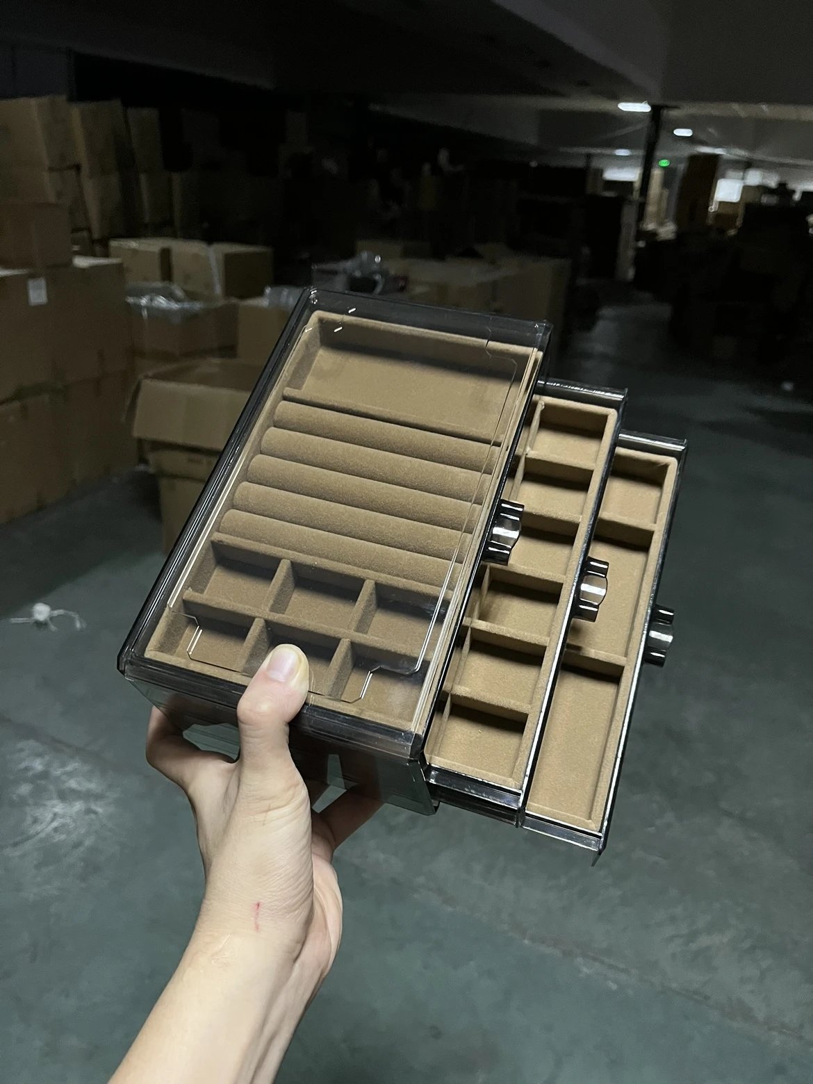 2024 New Arrival Acrylic Multi-Layer Drawer Organizer Box for Earrings, Necklaces, Rings - Anti-Tarnish Jewelry Display Case