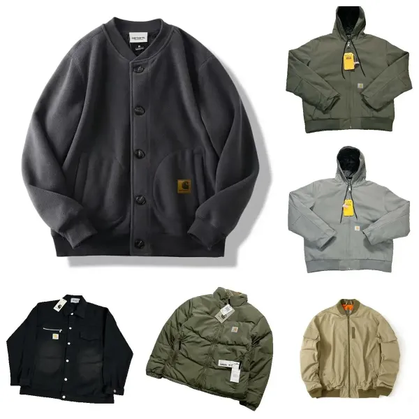 Carhartt Work In Progress Carhartt WIP Active Jacket Gray Outerwear - 2