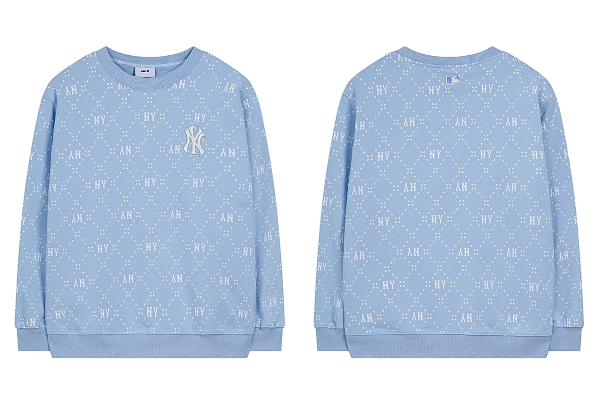 MLB Hoodies & Sweatshirts Crewneck NY Logo Patch Sweatshirt — 0457029CPZC