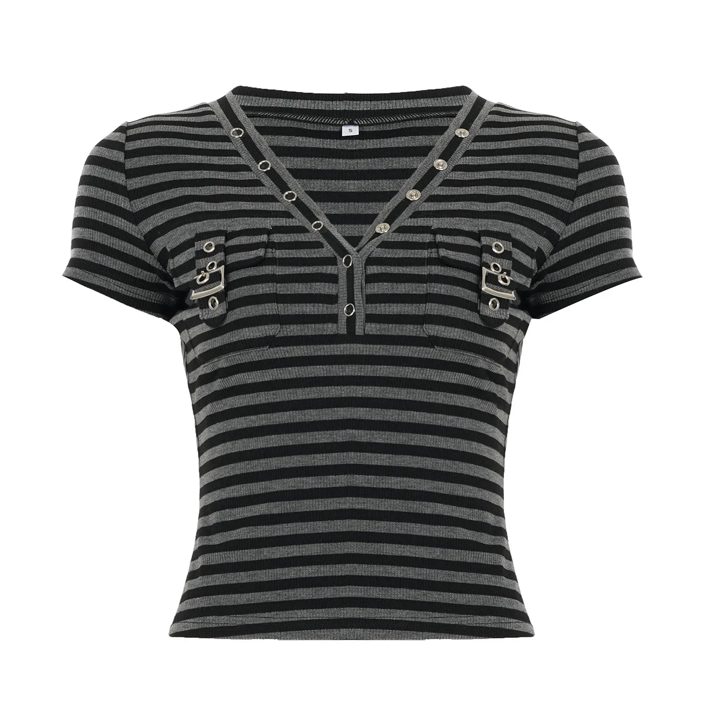 Camiseta de Trabajo a Rayas