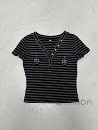 Striped workwear T-Shirt — seller photo 6