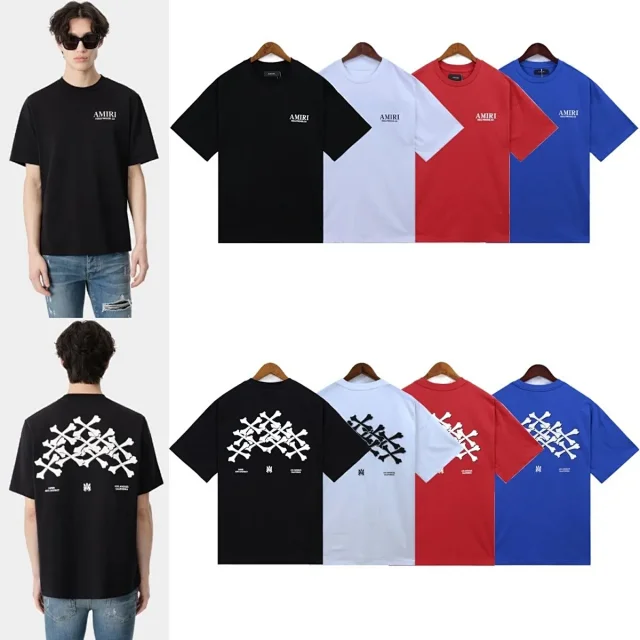 AMIRI T-Shirts Logo Print Crewneck T-Shirt product detail image 13