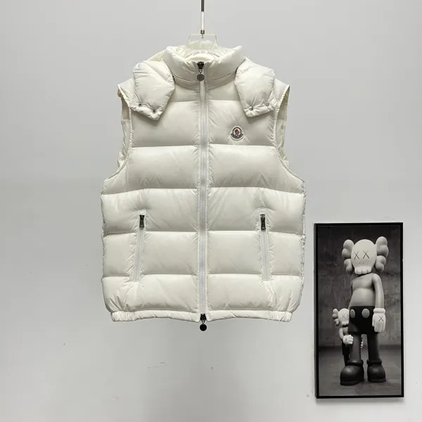 Moncler Maya Vest White Down Vest Outerwear.vest - 1