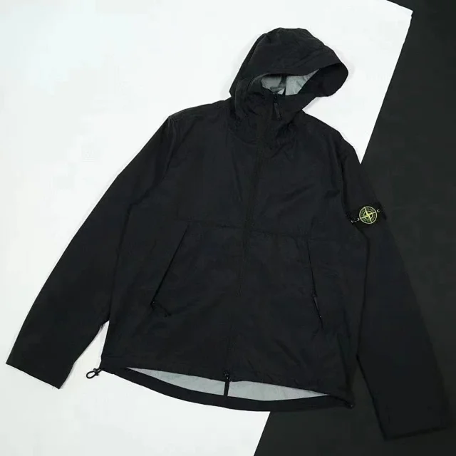 Stone Island Jackets Hooded zip-up windbreaker jacket product detail image 3