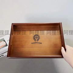 Nbhd Japanese-Style Tea Tray Made of Bamboo, Simple and Exquisite, Walnut-Colored Tray for Storage, Rectangular Wooden Tray for Storing Jewelry