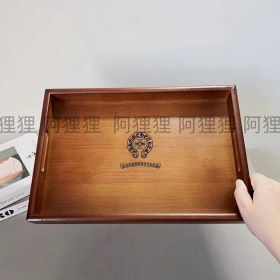 Nbhd Japanese-Style Tea Tray Made of Bamboo, Simple and Exquisite, Walnut-Colored Tray for Storage, Rectangular Wooden Tray for Storing Jewelry