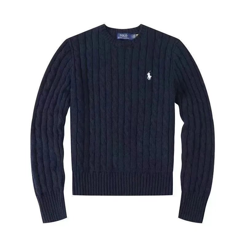 Navy blue sweater (little white horse)