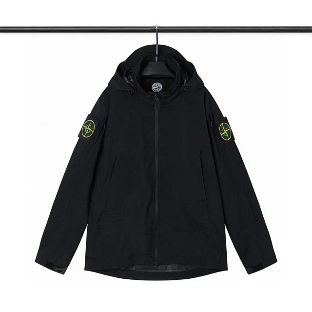 Stone Island Jackets Hooded zip-up windbreaker jacket product detail image 5