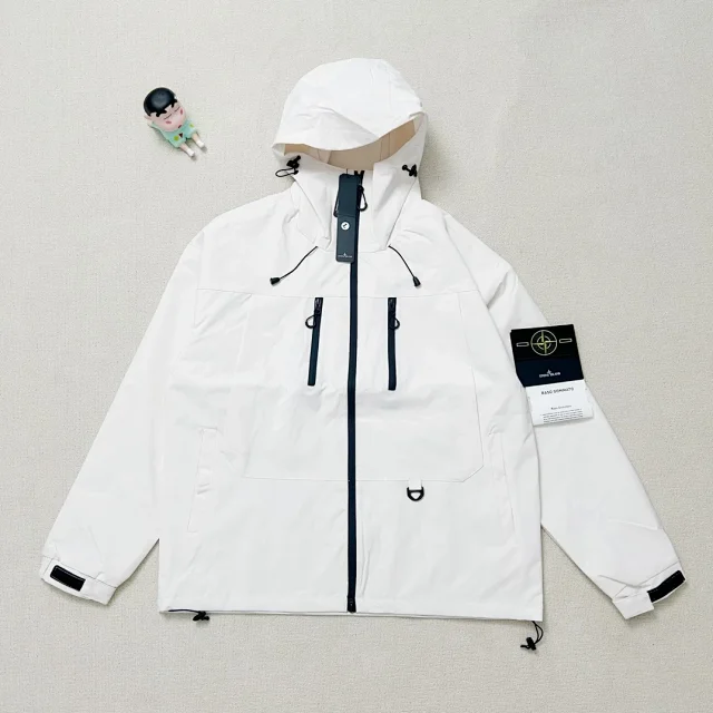 Stone Island Jackets Hooded zip-up windbreaker jacket product detail image 9